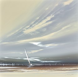 Vanilla Shore by Jonathan Shaw - Original Painting on Board sized 20x20 inches. Available from Whitewall Galleries
